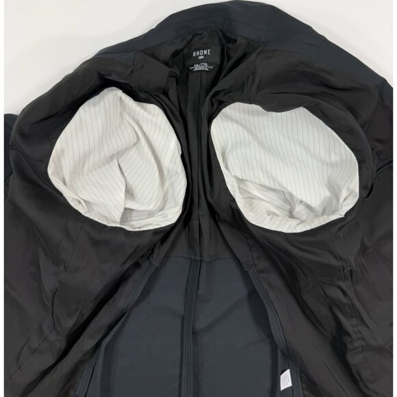 Rhone Mens Commuter Active Blazer Jacket Size 2XL Slim Black Stretch Lightweight - Picture 6 of 15